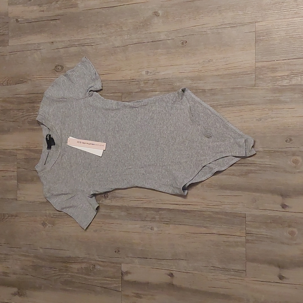 Heather gray bodysuit
